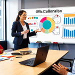 **

A vibrant office setting depicting colleagues sharing knowledge and ideas. Focus on collaboration, open communication, and a supportive atmosphere. Include elements like whiteboards, digital displays, and people actively engaged in discussion.

**
